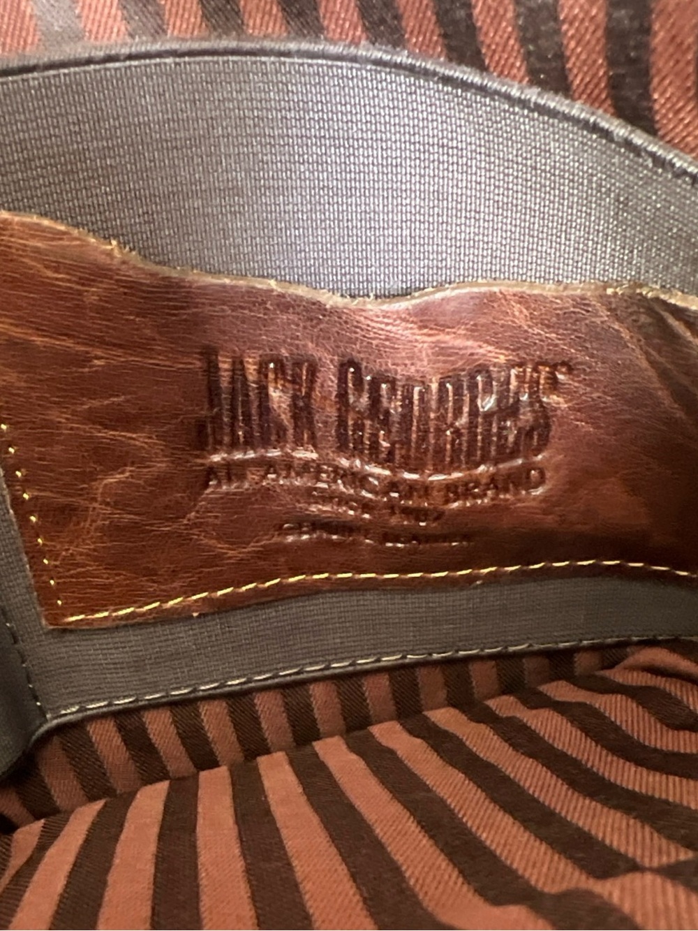 Jack Georges Small Convertible Backpack /Crossbody Leather - Picture 14 of 15